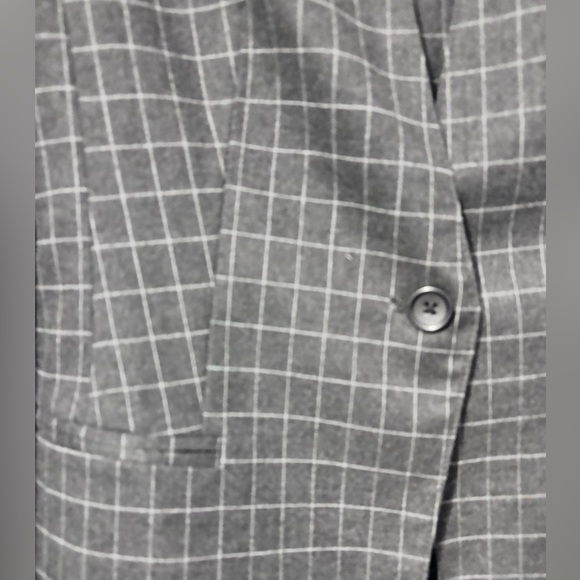 Banana Republic Window Pane Print Grey Suit - Picture 2 of 11